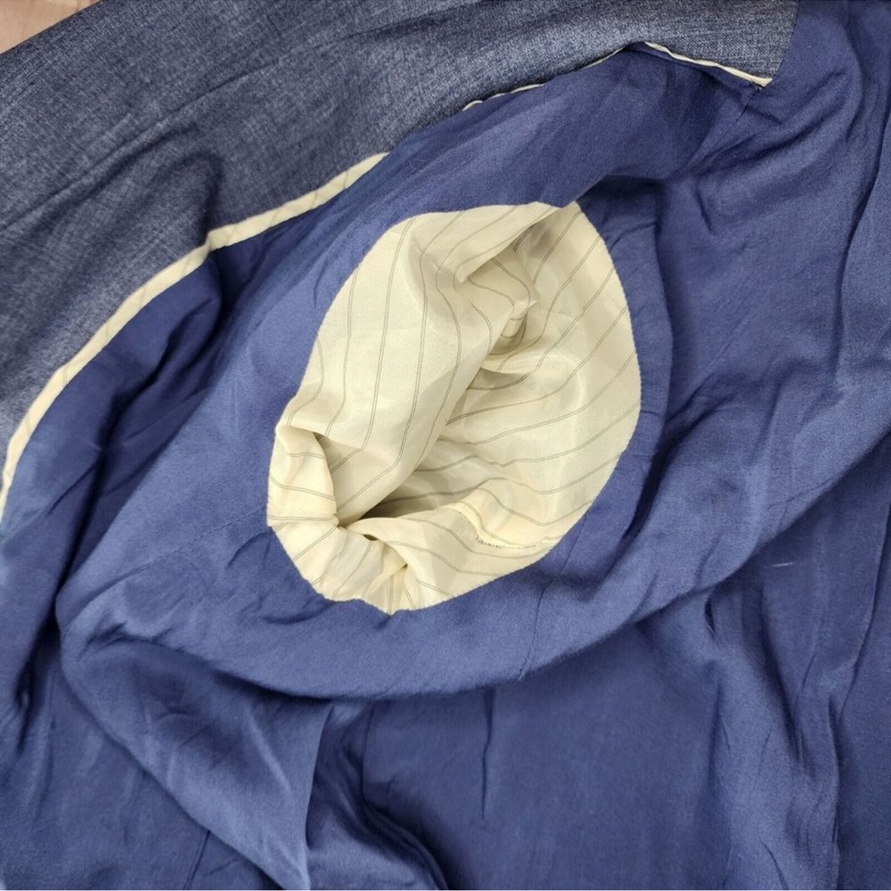 Anthropologie Maeve Blue Blazer Chambray 14 NWT - Picture 10 of 10
